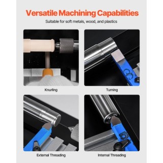 VEVOR Μίνι Τόρνος Μετάλλου 36W 20,000 RPM MNJXJSCC36W0E26IBV2