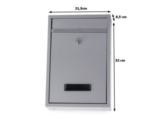 Ανοξείδωτο Γραμματοκιβώτιο 21.5 x 32 x 8.5 cm Γκρι 5907451321607 Ve... Ανοξείδωτο Γραμματοκιβώτιο 21.5 x 32 x 8.5 cm Γκρι 5907451321607 Ve...