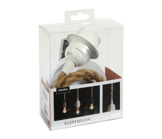 Ostaria Κρεμαστό Φωτιστικό Καλώδιο Φυσικό Σχοινί Μεταλλικό Λευκό E2... Ostaria Κρεμαστό Φωτιστικό Καλώδιο Φυσικό Σχοινί Μεταλλικό Λευκό E2...