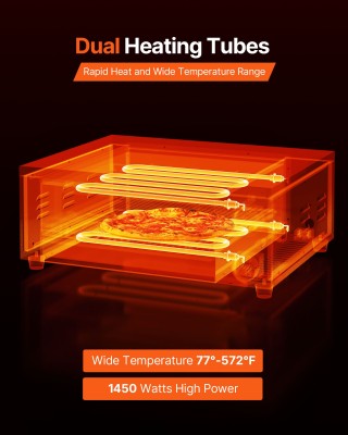 VEVOR Ηλεκτρικός Φούρνος Πίτσας 304.8mm, Εσωτερικός Φούρνος Πίτσας ...