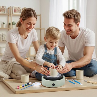 VEVOR Ηλεκτρικός Κεραμικός Τροχός για Παιδιά 158 mm - Πράσινος ETLP...