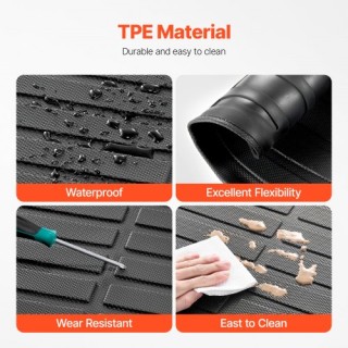 VEVOR Προσαρμοσμένο Πατάκι Φορτίου Παντός Καιρού TPE για Toyota Cam...