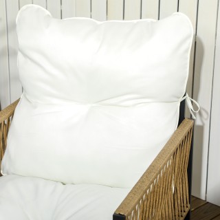 Outsunny  Σετ Κήπου 4 Τεμαχίων από Ρατάν με Καναπέ, 2 Καρέκλες και ...