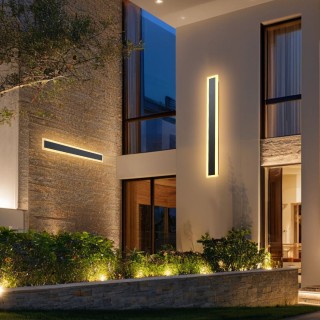 VEVOR Εξωτερικό Φωτιστικό Τοίχου LED 800mm, Ζεστό Λευκό 3000K, Αδιά...