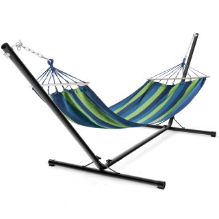 Costway  Μεταλλική βάση αιώρας ανθεκτική έως 150kg, μαύρη, 325 εκ. ...