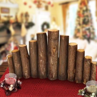 BAKAJI Ξύλινη Παλισάντα 26 Χ 45 Χ 5 εκ Διακοσμήσεις Χριστουγέννων 0...