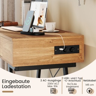 Costway Καλλυντικό Τραπέζι 96.5 × 46.5 × 80.5 εκ με Μεγάλο Καθρέφ... Costway Καλλυντικό Τραπέζι 96.5 × 46.5 × 80.5 εκ με Μεγάλο Καθρέφ...