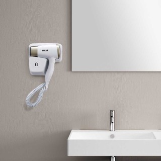 BAKAJI  Σεσουάρ Τοίχου Ξενοδοχείου Πιστολάκι Μαλλιών Μπάνιου 1300W ...