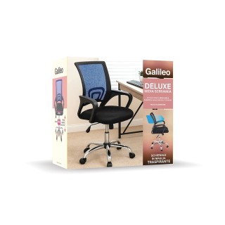 Galileo Καρέκλα γραφείου με ρόδες, διάτρητη πλάτη, ρυθμιζόμενο ύψος...