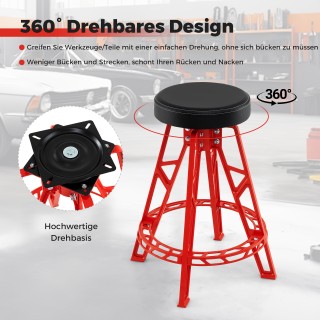 Costway Βαρέως Τύπου Καρέκλα Μηχανικού από Αλουμίνιο με Περιστρεφόμ... Costway Βαρέως Τύπου Καρέκλα Μηχανικού από Αλουμίνιο με Περιστρεφόμ...