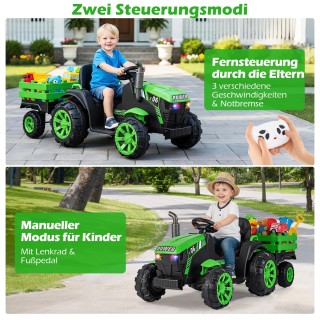 Costway Ηλεκτρικό Παιδικό Τρακτέρ 24V με Τρέιλερ, LED Φώτα και Μουσ... Costway Ηλεκτρικό Παιδικό Τρακτέρ 24V με Τρέιλερ, LED Φώτα και Μουσ...