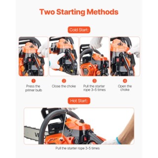 VEVOR Αλυσοπρίονο Βενζίνης 40cc 1.8 HP 14 ιντσών για Κοπή Ξύλου RQL... VEVOR Αλυσοπρίονο Βενζίνης 40cc 1.8 HP 14 ιντσών για Κοπή Ξύλου RQL...