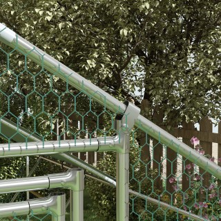 PawHut  Περίβλημα για Κότες 6m² για 6-8 Ζώα με Αδιάβροχη Στέγη, Τρο...