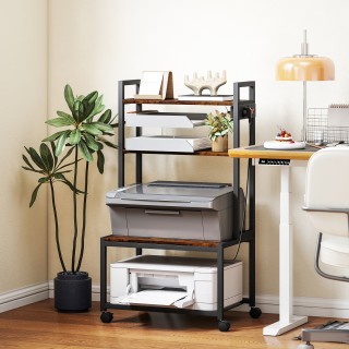 HOMCOM Τετράεπίπεδο Τροχήλατο Τραπέζι Εκτυπωτή με Μεταλλικό Σκελετό... HOMCOM Τετράεπίπεδο Τροχήλατο Τραπέζι Εκτυπωτή με Μεταλλικό Σκελετό...