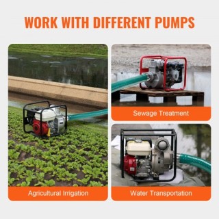 VEVOR  Πράσινος Σωλήνας Αναρρόφησης 2x20 με Εξαρτήματα  BGTJXSYG20I...