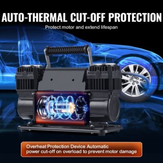 VEVOR Φορητός Αεροσυμπιεστής Διπλού Κυλίνδρου 12V 150 PSI ZXLTCQJSG... VEVOR Φορητός Αεροσυμπιεστής Διπλού Κυλίνδρου 12V 150 PSI ZXLTCQJSG...