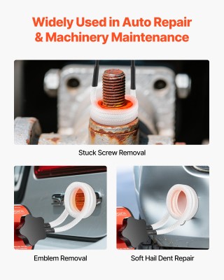 VEVOR Φορητός Επαγωγικός Θερμαντήρας Μπουλονιών 1500W, 230V, με Κιτ... VEVOR Φορητός Επαγωγικός Θερμαντήρας Μπουλονιών 1500W, 230V, με Κιτ...