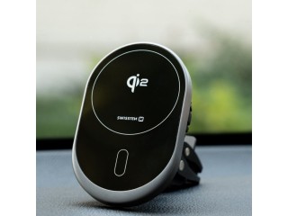 SWISSTEN Μαγνητική Βάση Αυτοκινήτου MagRide με Ασύρματη Φόρτιση Qi2...