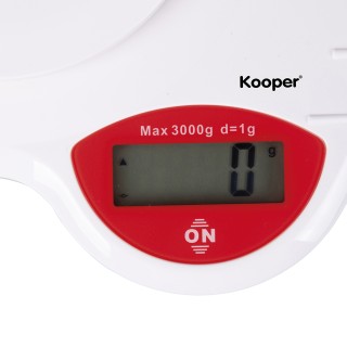 Kooper Ψηφιακή ζυγαριά κουζίνας με μπολ 800 ml Kooper 5918843 Τυχαί...