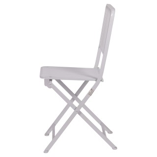 Galileo Λευκή σατινέ μεταλλική πτυσσόμενη καρέκλα Eden Est 5921808