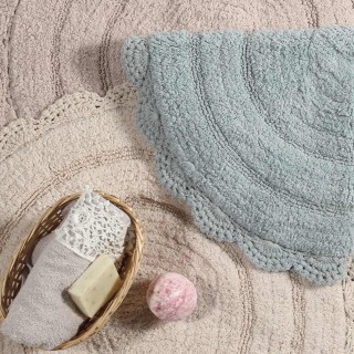 DAS HOME Ταπέτο Στρογγυλό Διάμετρος 60εκ. σε Απόχρωση Μπεζ 42076090...