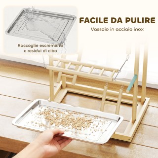 PawHut Ορθοστάτης για Παπαγάλους με Παιχνίδια, Σκάλες, Αλυσίδες, Μπ... PawHut Ορθοστάτης για Παπαγάλους με Παιχνίδια, Σκάλες, Αλυσίδες, Μπ...