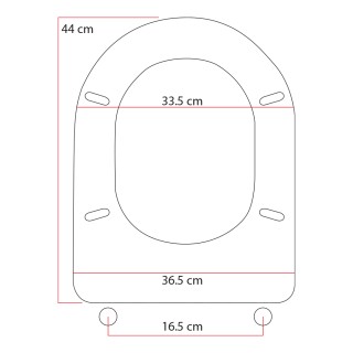 BAKAJI Καπάκι Τουαλέτας Cesame Aretusa Λευκό 02001531