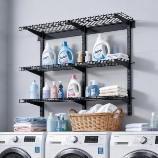 VEVOR Βαριάς Χρήσης Επιτοίχια Ράφια Γκαράζ, Μεταλλική Μονάδα Ραφιών...