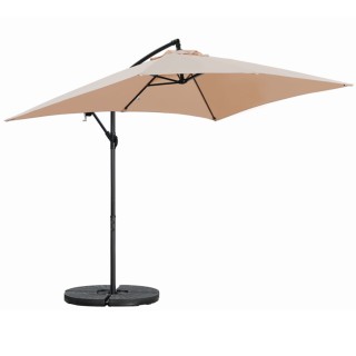 BAKAJI Ομπρέλα Κήπου με Πλευρικό Πάλο Κάλυμμα από Πολυεστέρα Καπου... BAKAJI Ομπρέλα Κήπου με Πλευρικό Πάλο Κάλυμμα από Πολυεστέρα Καπου...