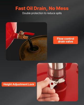 VEVOR Ρεζερβουάρ Στραγγίσματος Λαδιού 30L με Διαστάσεις 470 x 450 x... VEVOR Ρεζερβουάρ Στραγγίσματος Λαδιού 30L με Διαστάσεις 470 x 450 x...