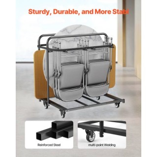 VEVOR Καρότσι Ραφιού Πτυσσόμενης Καρέκλας για 5 Τραπέζια + 14 Καρέκ... VEVOR Καρότσι Ραφιού Πτυσσόμενης Καρέκλας για 5 Τραπέζια + 14 Καρέκ...