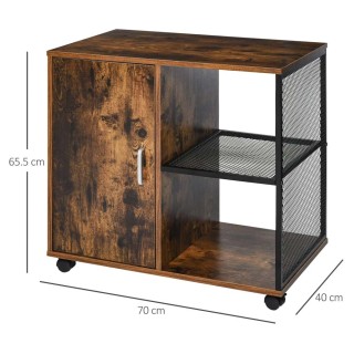 BAKAJI Κινητό Mobiletto Εκτυπωτής Ξύλο MDF και Μέταλλο 3 Ράφια + Π... BAKAJI Κινητό Mobiletto Εκτυπωτής Ξύλο MDF και Μέταλλο 3 Ράφια + Π...