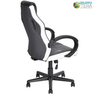 BAKAJI Καρέκλα Gaming Γραφείου Διευθυντική Περιστρεφόμενη Αγωνιστικ...