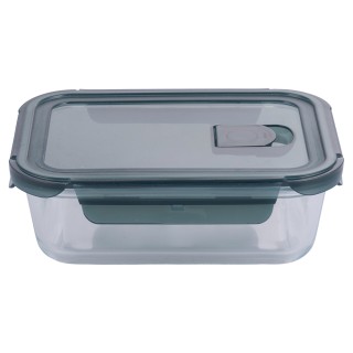 Galileo Αεροστεγές Ορθογώνιο Γυάλινο Δοχείο 1050 ml με Πώμα και Κλι...