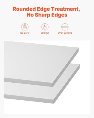 VEVOR Ράφια Μελαμίνης 2 Τεμαχίων, Προσαρμοζόμενα Ξύλινα Ράφια 23 x ...