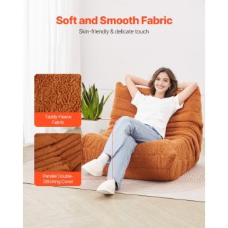 VEVOR Καρέκλα Πουφ σε σχήμα L με μαλακά μπράτσα και τσέπη αποθήκευσ...