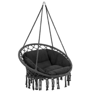 BAKAJI  Κρεμαστή Πολυθρόνα Κήπου Υφασμάτινη Κουνιστή Καρέκλα Αιώρημ...