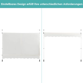 Costway Ρυθμιζόμενη Τέντα με Χειροκίνητη Μανιβέλα, 250 x 120 εκ., Μ...