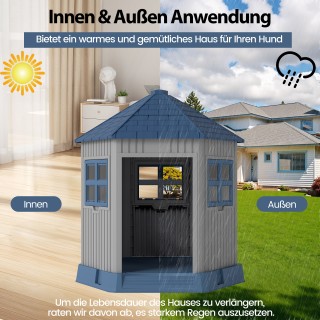Costway Πολυλειτουργικός Σκύλος Σπιτάκι Εσωτερικού/Εξωτερικού Χώρου...