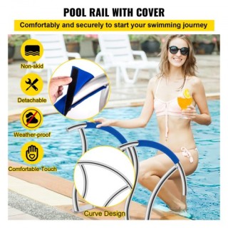 VEVOR Χειρολαβές Πισίνας 30x30, Ανοξείδωτες, Σετ 2, 375lbs, με Βάση... VEVOR Χειρολαβές Πισίνας 30x30, Ανοξείδωτες, Σετ 2, 375lbs, με Βάση...