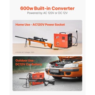 VEVOR Συμπιεστής Αέρα PCP 4500PSI για Αεροβόλα PCP με Ενσωματωμένο ...