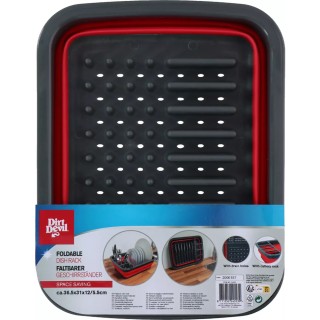 Dirt Devil Πτυσσόμενος Στεγνωτήρας Πιάτων Σιλικόνης με Χώρισμα για ...