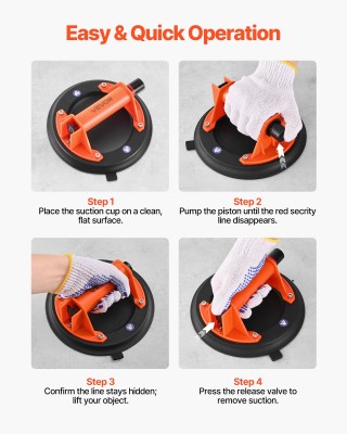 VEVOR Σετ 2 Τεμαχίων Βεντούζα Κενού 203 mm για Γυαλί με ABS Λαβή κα... VEVOR Σετ 2 Τεμαχίων Βεντούζα Κενού 203 mm για Γυαλί με ABS Λαβή κα...