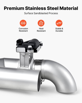 VEVOR Ηλεκτρική Εξάτμιση Cutout 63.5 mm με Τηλεχειριστήριο για Αυτο...