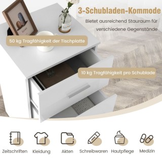 Costway Μοντέρνο Μαύρο Αρχειοθήκη με 3 Συρτάρια για Οργάνωση Γραφε... Costway Μοντέρνο Μαύρο Αρχειοθήκη με 3 Συρτάρια για Οργάνωση Γραφε...