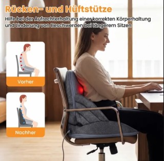 Costway Μαξιλάρι Μασάζ Πλάτης με Λειτουργία Θέρμανσης - Πτυσσόμενο ... Costway Μαξιλάρι Μασάζ Πλάτης με Λειτουργία Θέρμανσης - Πτυσσόμενο ...