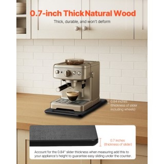 VEVOR Συρόμενος Δίσκος Αξεσουάρ για Καφετιέρα 14 x 9.5 in - Μαύρο C...