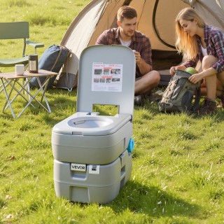 VEVOR Φορητή Τουαλέτα 30L με Αποσπώμενη Δεξαμενή Αποβλήτων, 200 Χρή...