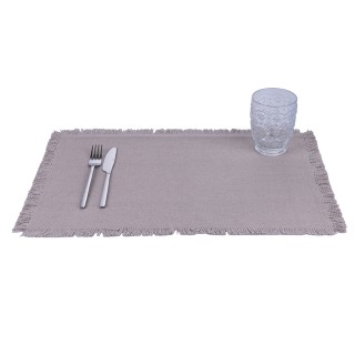 Villa dEste Home Γκρι Ορθογώνιο Βαμβακερό Τραπεζομάντηλο με Κρόσσια... Villa dEste Home Γκρι Ορθογώνιο Βαμβακερό Τραπεζομάντηλο με Κρόσσια...