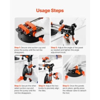 VEVOR Ρυθμιζόμενος Συγκολλητής Αρθρώσεων με Βεντούζα 6 90° - 270° D... VEVOR Ρυθμιζόμενος Συγκολλητής Αρθρώσεων με Βεντούζα 6 90° - 270° D...